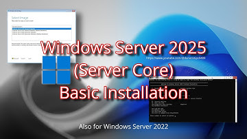 Windows Server 2025 Core | Basic Installation