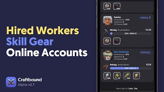 Craftbound Idle RPG Update: Hired Workers, Skill Gear & Online Accounts screenshot 3