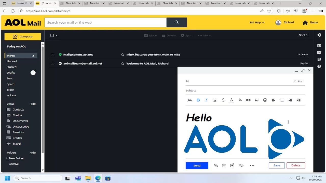 Как выделить курсивом текст в электронной почте на AOL Mail [Руководство]