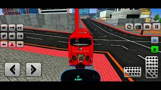 Red bus Simulator Indian Bus Driving | Bus Driving Game | #youtube #gaming #driving #bus  screenshot 3