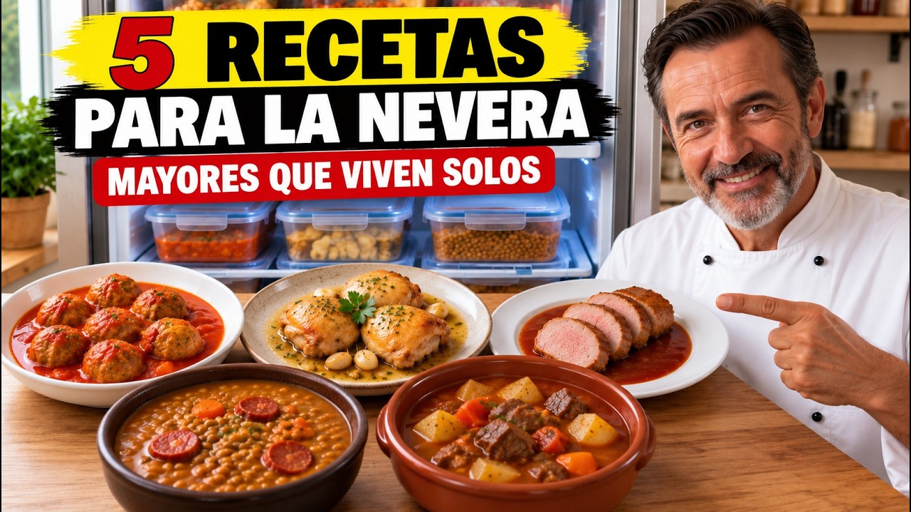 5 Recetas para la Nevera | Cocina el Domingo, Come Toda la Semana | Mayores que Viven Solos