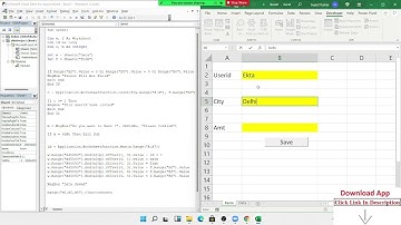 VBA Macros Excel Sheet Form Tutorial in Hindi