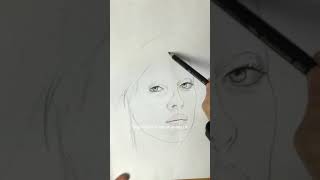 How to draw Billie Eilish | JULIA GISELLA #shorts