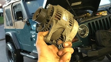 How to Change Alternator On JEEP Wrangler 1997 | Wrangler Alternator change