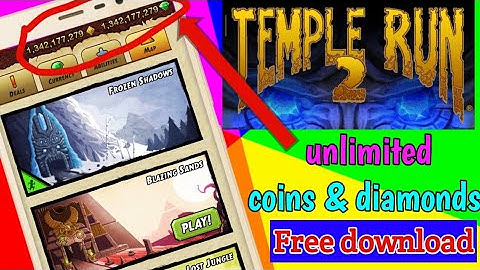 unlimited diamond & coin in temple run 2