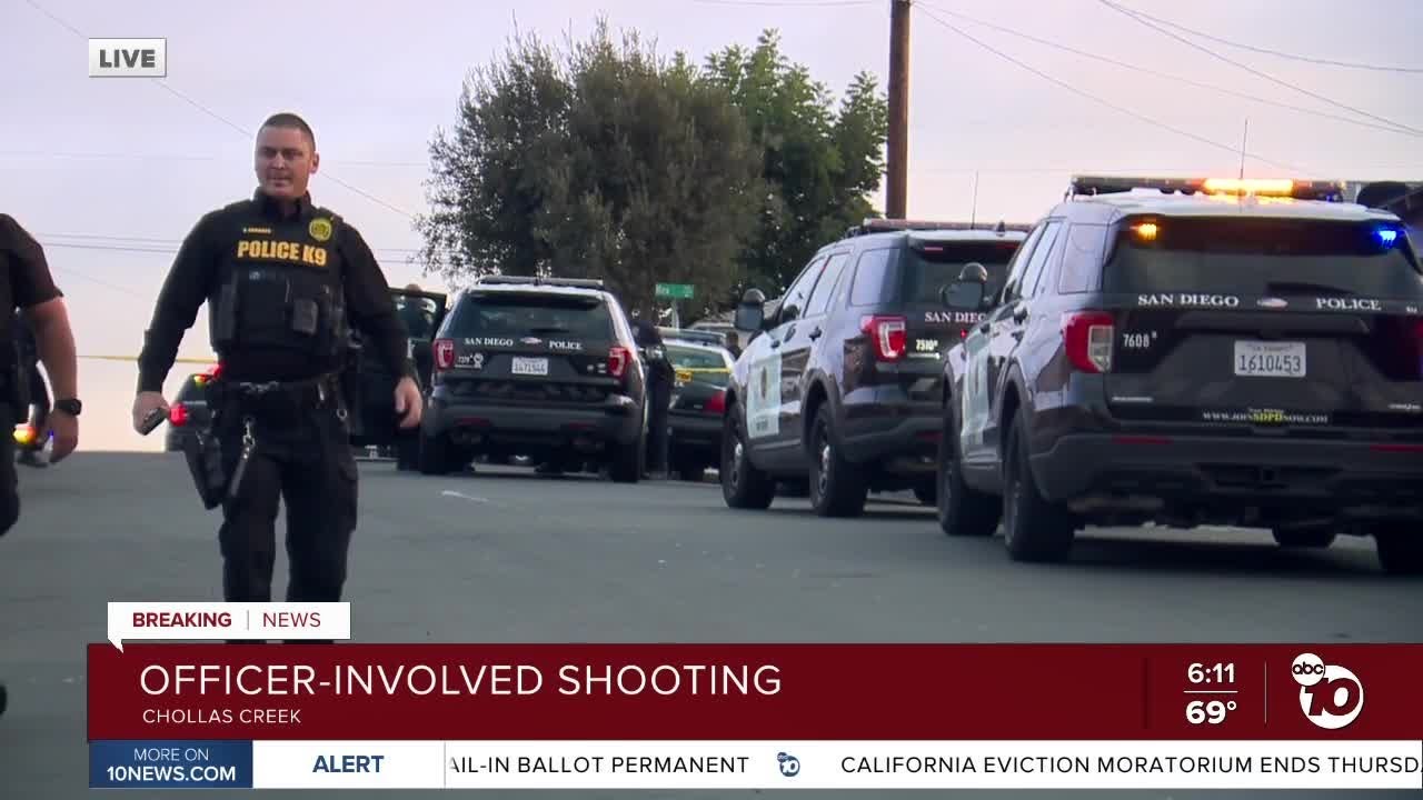 Officer-involved shooting reported in Chollas Creek - YouTube