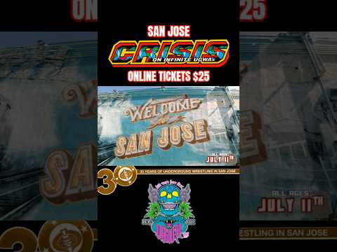 👆 TAP HERE 👆 #sanjose #wrestling #bayarea #wwe #event #SJ #DTSJ #AllAges #Beer #aew #july11th #ugwa
