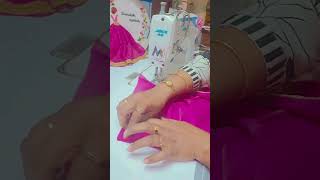 Sewing trick beautiful blouse front placket stitching secret tips  beginners easy method #shortvideo