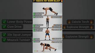 Tabata Fat Burn Blast 🔥 High Intensity Workout #fatloss #shorts #homeworkout