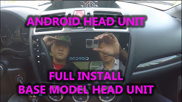 Android Head Unit FULL INSTALL VIDEO! BASE  Subaru WRX STI FORESTER 2015 CAR AUDIO rk3188