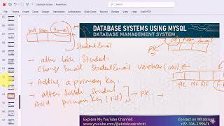 Database System  Data Definition Language  Alter Commands and their all possible uses| Lect-15