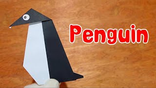 How To Fold Penguin Origami Paper Craft Tutorial