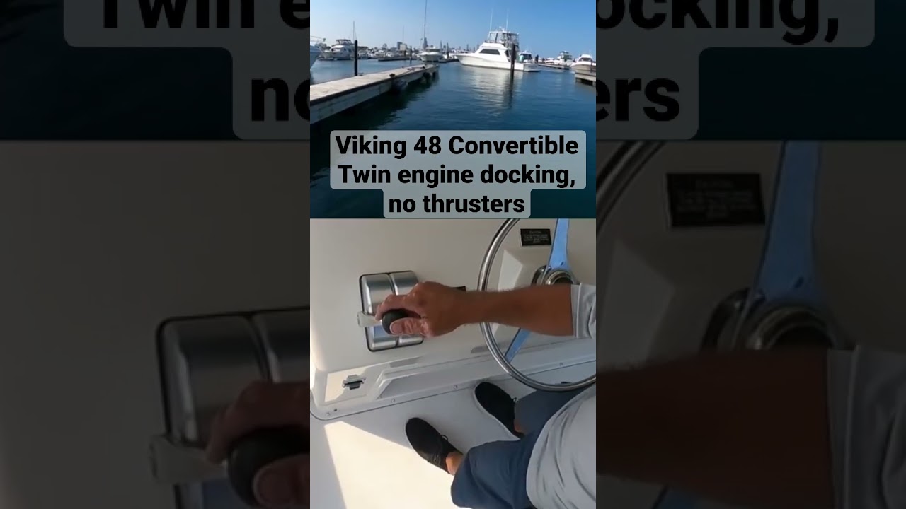 Twin engine yacht docking, no thrusters #yachtdocking #boatdocking #
