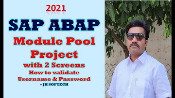 SAP Module Pool Project with 2 Screens
