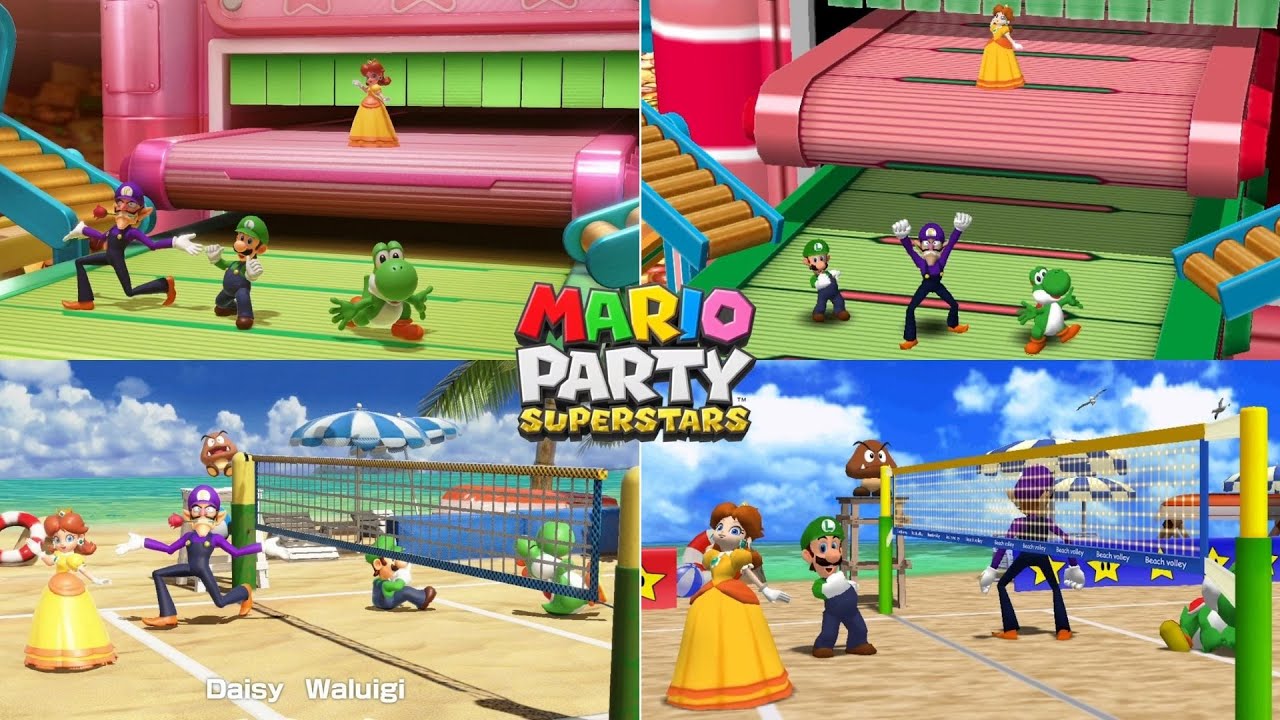 Mario Party Superstars // All Mario Party 4 Minigames & Original