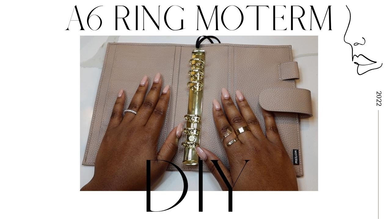 DIY - How to Attach A6 Binder Rings inside Moterm Agenda Cover - | RING PLANNER DIY TUTORIAL
