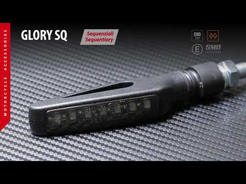 GLORY SQ PAIRE DE CLIGNOTANTS SÉQUENTIELS À LAMPE UNIVERSELLE 12V vidéo