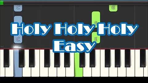 How to Play the Hymn, Holy Holy Holy on Piano | Very Easy Tutorial