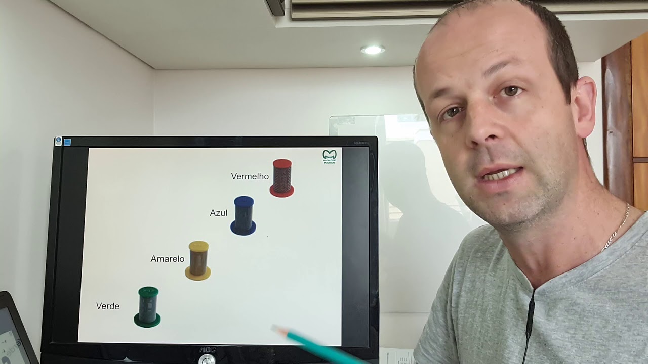 Filtro (peneira) do bico. Pq das cores e malhas?... E a norma ISO?