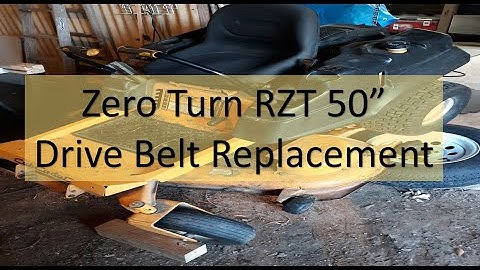 Cub Cadet RZT 50" Zero Turn | Deck Belt Replacement
