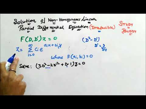Non Homogeneous PDE [Maths 4] II Irreducible - YouTube