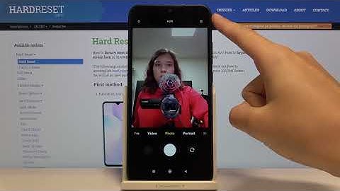 XIAOMI Redmi 9A – Use / Remove Camera Mirror Effect