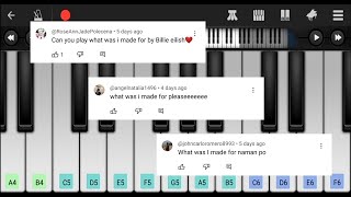 Billie Eilish - What Was I Made For (from Barbie) • Perfect Piano App screenshot 3
