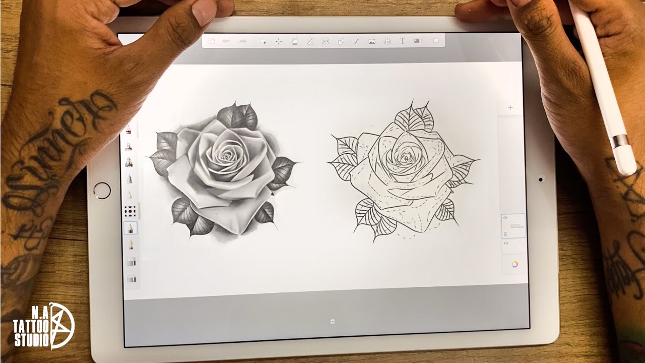 HOW TO MAKE A TATTOO STENCIL ON IPAD