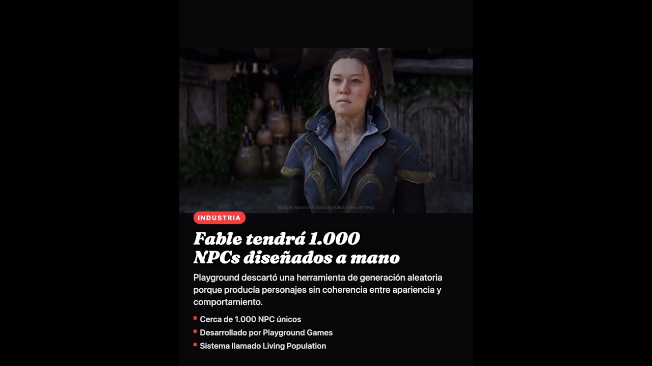 Fable tendrá 1.000 NPCs diseñados a mano