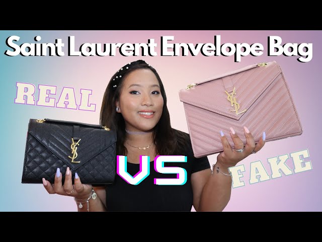 Saint Laurent bag real vs fake. How to spot counterfeit YSL Kate