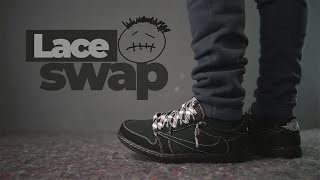 travis scott dunks black laces