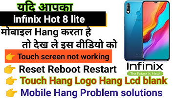 Infinix Hot 8 Lite Touch screen not working Touch Hang Logo Hang reset restart reboot