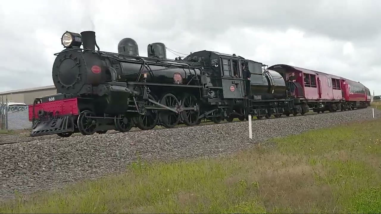 Ab608 on the woodville steam express