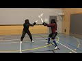 Jere Vs Antti. Longsword sparring. 18.12.2019