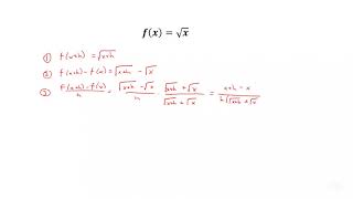 Four Step Process: Square Root