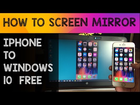 How to screen mirror iPhone to Windows 10 for free