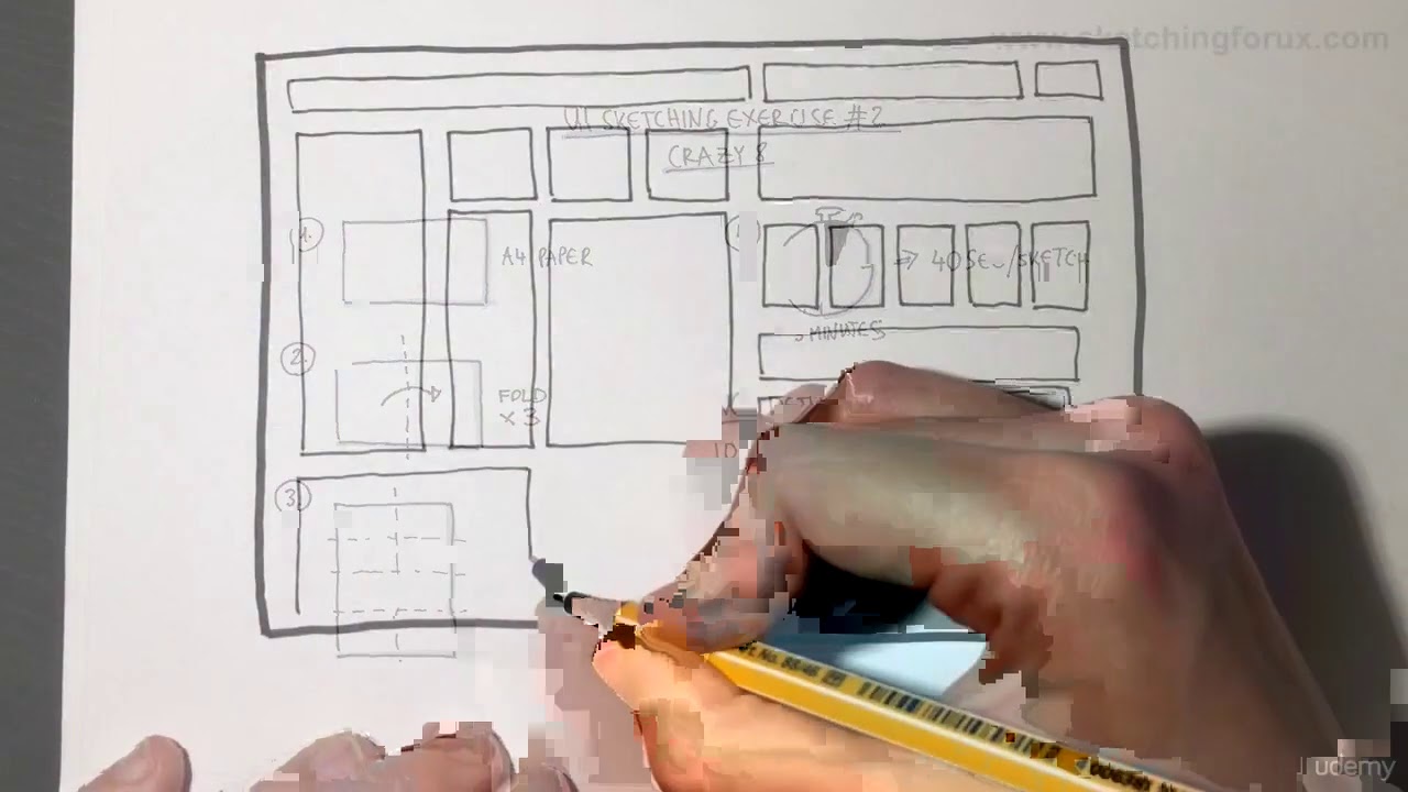 Sketching for UX Designers - Boost UX work with pen & paper! - learn User Experience Design