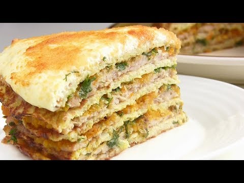 Видео рецепт Простой капустный торт