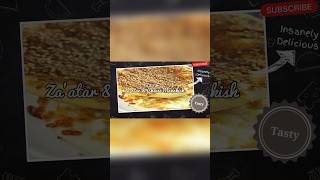 Zaatar & Cheese Manakish Recipe #shorts #cooking