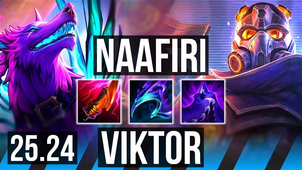 NAAFIRI vs VIKTOR (MID) | 43K damage | KR Master | 25.24