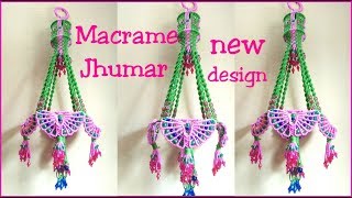 Easy Macrame Jhumar / How to make macrame jhumar tutorial