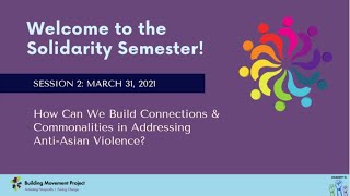 Solidarity Semester Spring 2021 - Session 2