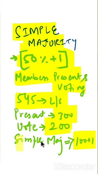 simple majority - YouTube