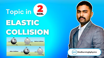 Topic in 2 minutes | elastic collision | IIT | NEET | Class 11th #madhursinghphysics