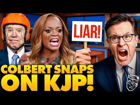 YIKES: Disgraced Karine Jean Pierre Throws On-Air HISSY FIT As Colbert Calls Out Her Joe Biden LIES…