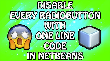 DISABLE Every RadioButton With ONE LINE CODE!!! | S.K.D TUTORIALS
