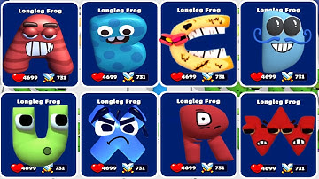 Merge Alphabet Lord Run vs Merge Garten Banban Max Level Gameplay Abcdefghijklmnopqrstuvwxyz