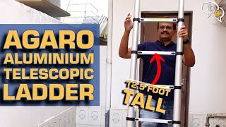 AGARO 12.5 foot Aluminium Telescopic Ladder