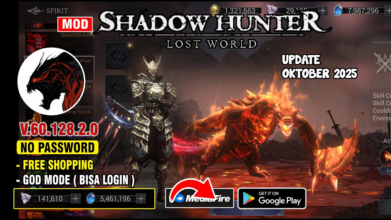 Update Oktober 2025 Demon Hunter Shadow World Mod Apk Android Terbaru - Shadow Hunter : Lost World