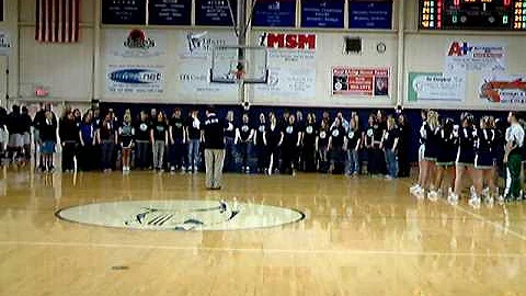 MVNU Collegians singing the national anthem